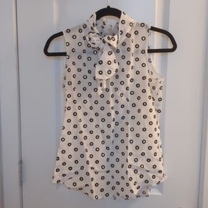 Moschino sparkle bow tie tank